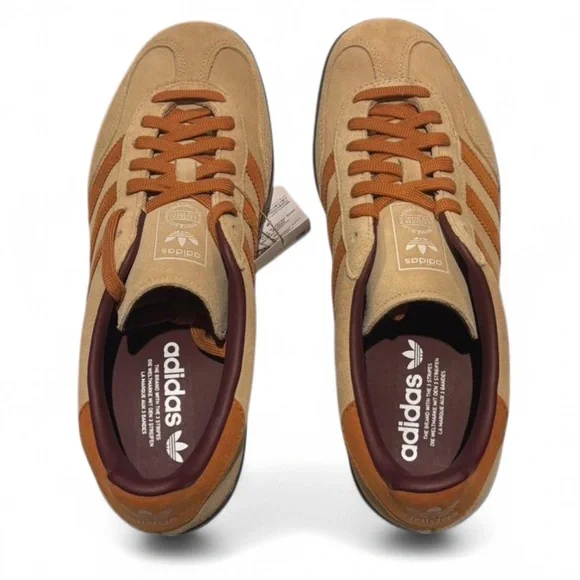 Adidas Gazelle Men's Beige and Rust Sneakers - Picture 3 of 6